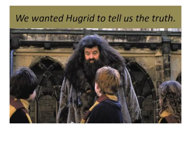 We wanted Hugrid to tell us the truth.