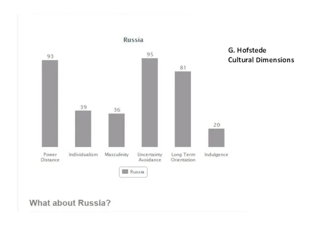 U G. Hofstede Cultural Dimensions