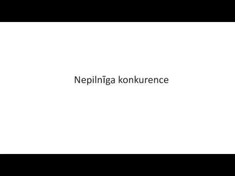 Nepilnīga konkurence