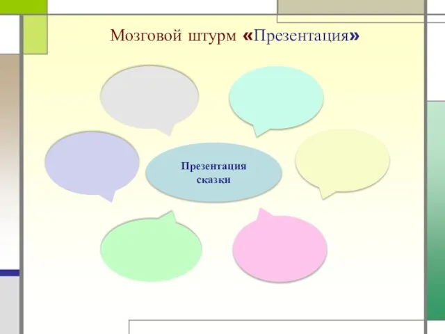 Мозговой штурм «Презентация» Презентация сказки