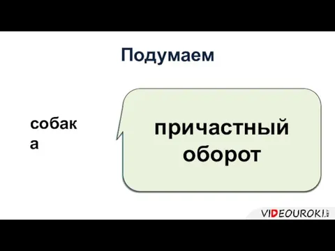 Подумаем стерегущая кота усердно злого возле своей будки днем и ночью очень собака причастный оборот