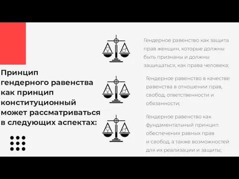 Гендерное равенство как защита прав женщин, которые должны быть признаны и