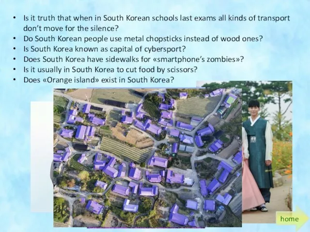 Is it truth that when in South Korean schools last exams