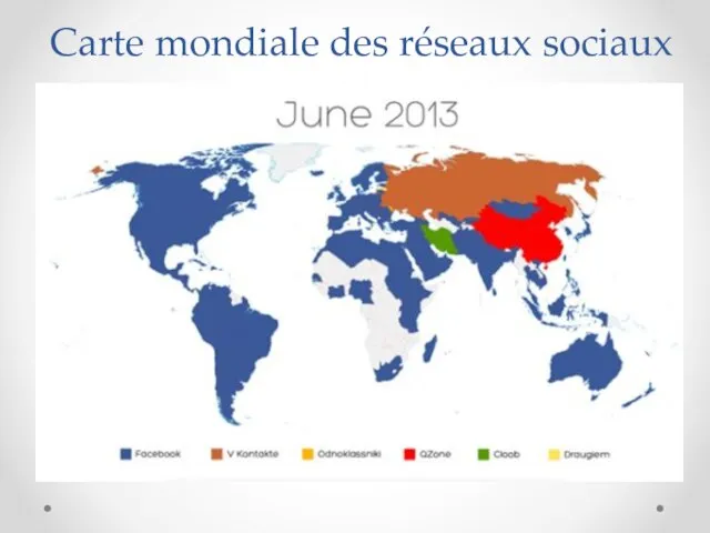 Carte mondiale des réseaux sociaux