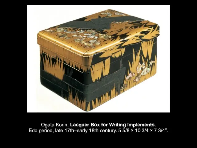 Ogata Korin. Lacquer Box for Writing Implements. Edo period, late 17th–early