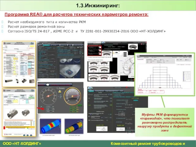 1.3.Инжиниринг: Программа REA® для расчетов технических параметров ремонта: Расчет необходимого типа