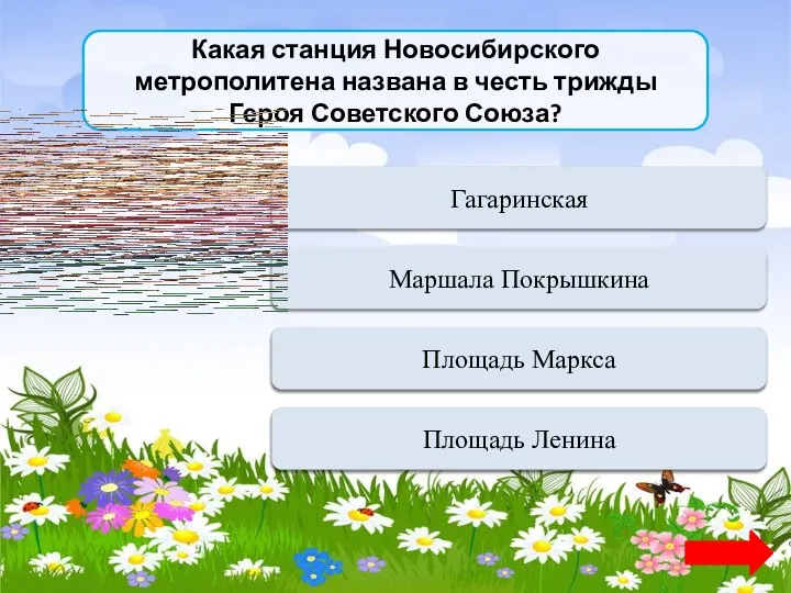 Какая станция Новосибирского метрополитена названа в честь трижды Героя Советского Союза?