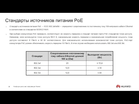 Стандарты источников питания PoE Стандарты источников питания PoE — IEEE 802.3af/at/bt