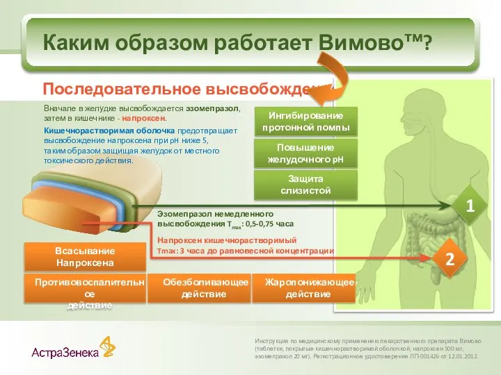 Каким образом работает Вимовотм? Инструкция по медицинскому применению лекарственного препарата Вимово