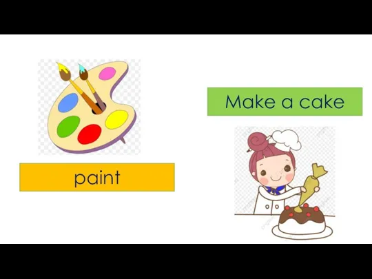 paint Make a cake