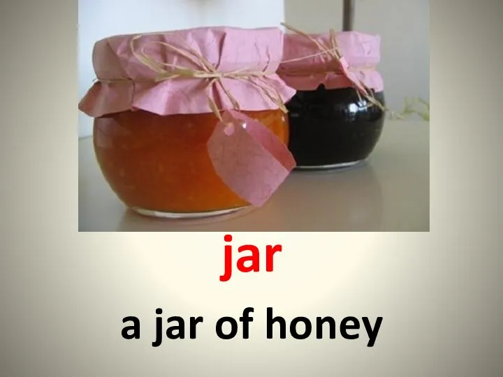 jar a jar of honey