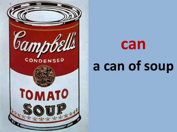 can a can of soup