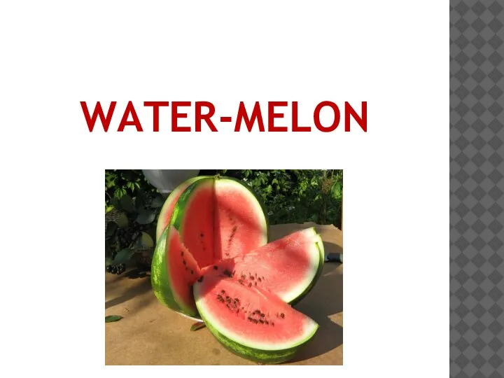 WATER-MELON