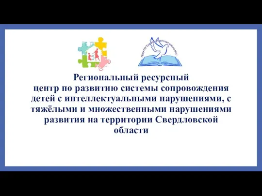 Региональный ресурсный центр по развитию системы сопровождения детей с интеллектуальными нарушениями,