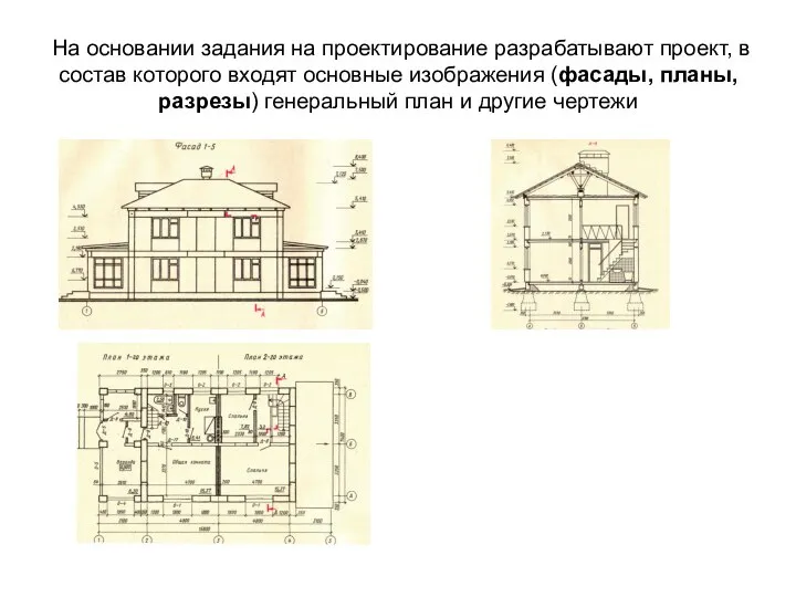 На основании задания на проектирование разрабатывают проект, в состав которого входят