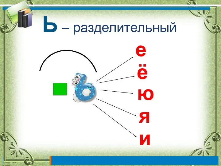 Ь – разделительный е ё ю я и