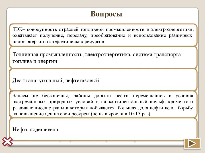 Вопросы Что называют топливно-энергетическим комплексом? Назовите основные части топливно-энергетического комплекса Сколько