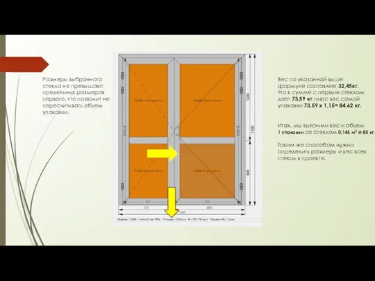 Размеры выбранного стекла не превышают предельных размеров первого, что позволит не