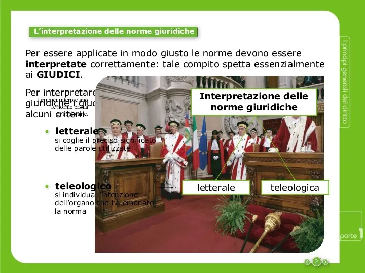 Per essere applicate in modo giusto le norme devono essere interpretate