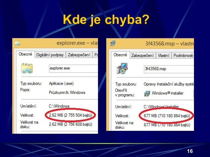 Kde je chyba?