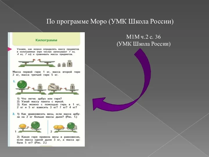 По программе Моро (УМК Школа России) М1М ч.2 с. 36 (УМК Школа России)