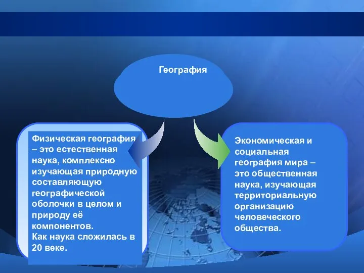 Физическая география – это естественная наука, комплексно изучающая природную составляющую географической