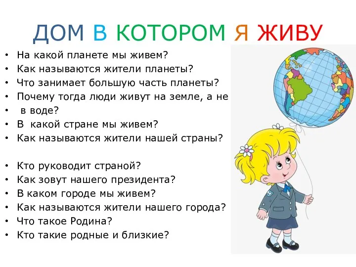 ДОМ В КОТОРОМ Я ЖИВУ На какой планете мы живем? Как