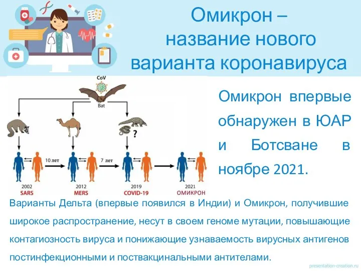 Омикрон – название нового варианта коронавируса Омикрон впервые обнаружен в ЮАР