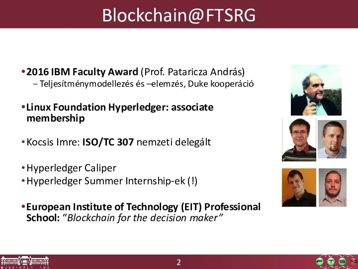 2016 IBM Faculty Award (Prof. Pataricza András) Teljesítménymodellezés és –elemzés, Duke