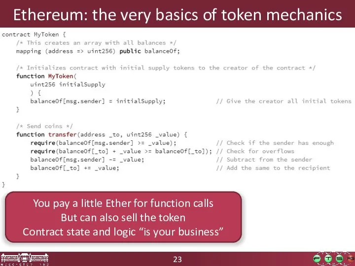 Ethereum: the very basics of token mechanics You pay a little