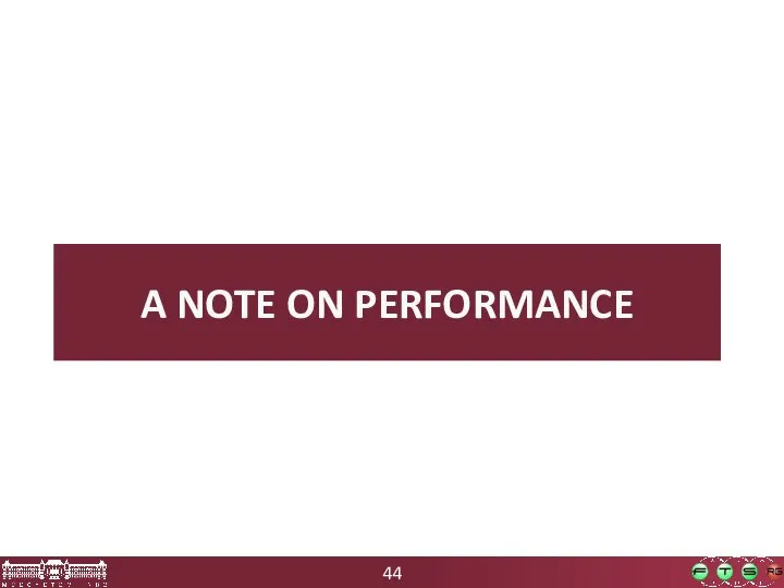 A NOTE ON PERFORMANCE