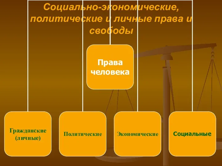 Социально-экономические, политические и личные права и свободы