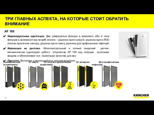 AF 100 Индивидуальная адаптация. Два універсальні фільтри в комплекті, або 4