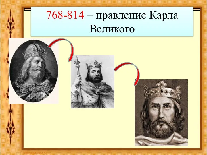 Средние века 768-814 – правление Карла Великого