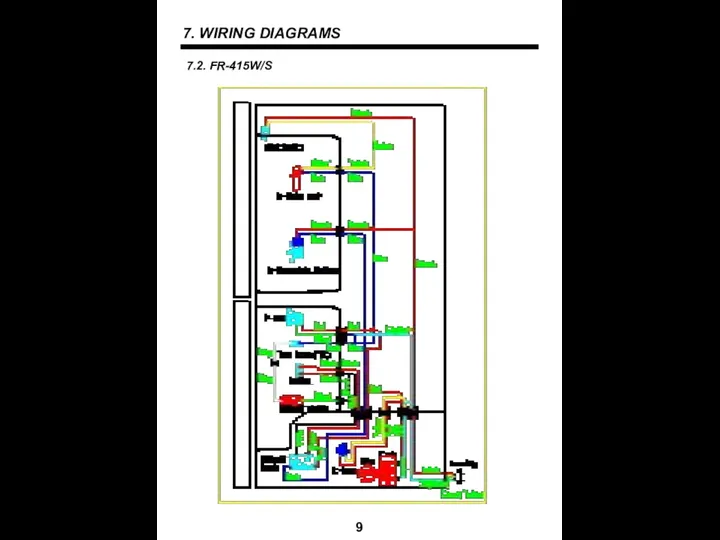 7. WIRING DIAGRAMS 9 7.2. FR-415W/S
