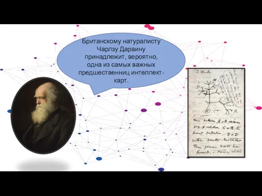 Британскому натуралисту Чарлзу Дарвину принадлежит, вероятно, одна из самых важных предшественниц интеллект-карт.