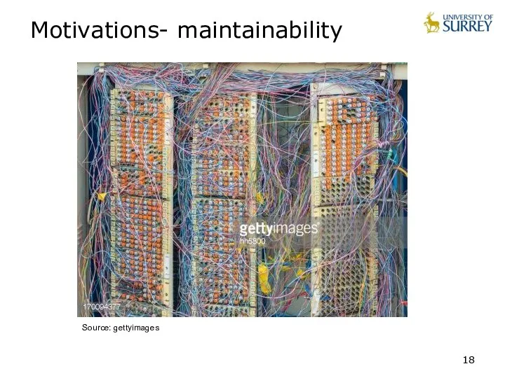 Motivations- maintainability Source: gettyimages