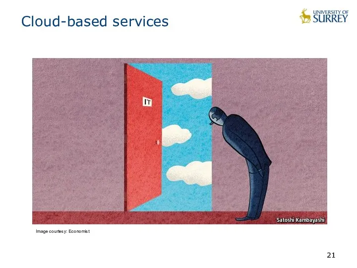 Cloud-based services Image courtesy: Economist
