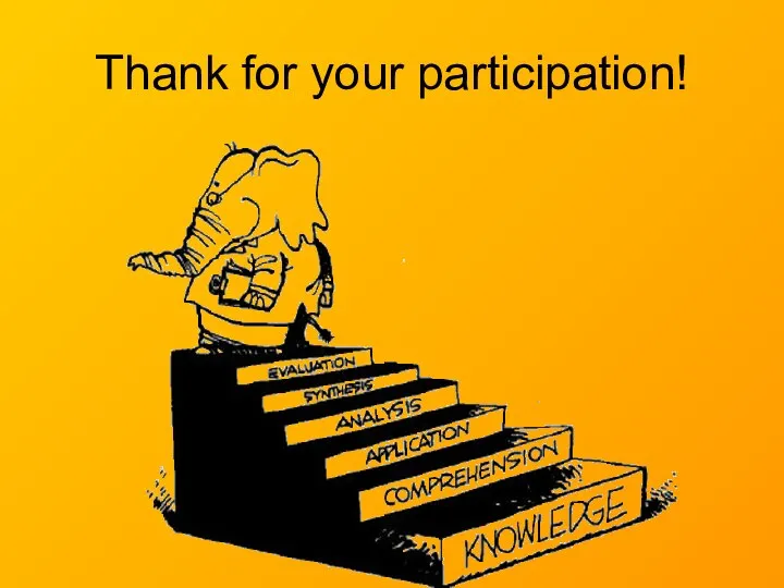 Thank for your participation!