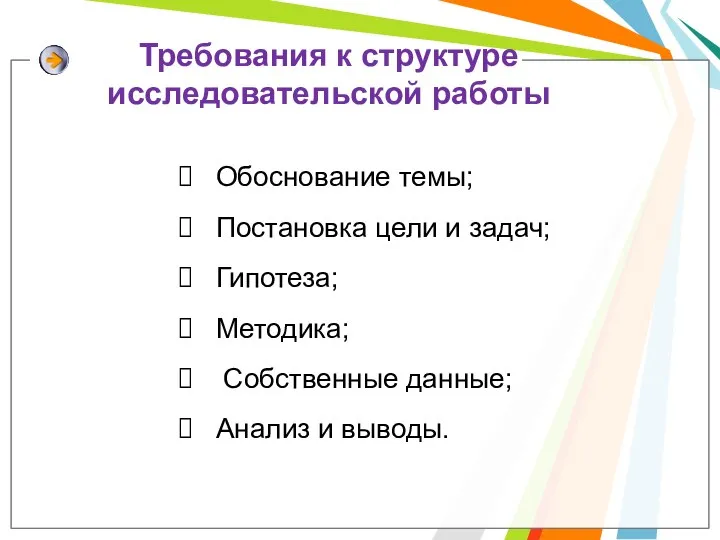 Обоснование темы; Постановка цели и задач; Гипотеза; Методика; Собственные данные; Анализ