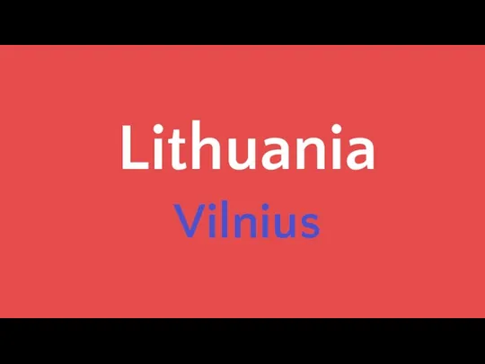 Lithuania Vilnius