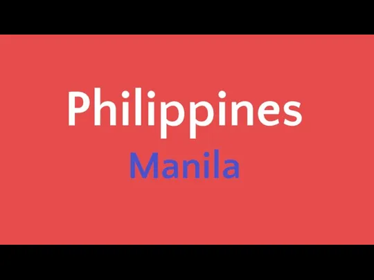 Philippines Manila