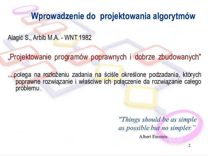 Wprowadzenie do projektowania algorytmów Alagić S., Arbib M.A. - WNT 1982