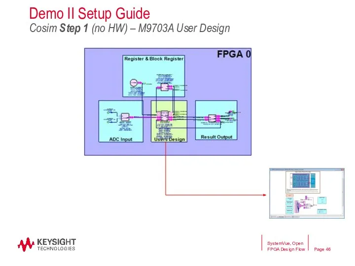SystemVue, Open FPGA Design Flow Demo II Setup Guide Cosim Step