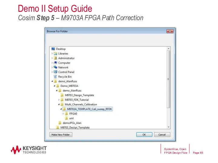 SystemVue, Open FPGA Design Flow Demo II Setup Guide Cosim Step