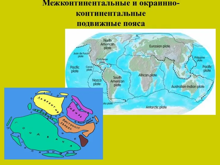 Межконтинентальные и окраинно-континентальные подвижные пояса