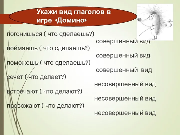 погонишься ( что сделаешь?) совершенный вид поймаешь ( что сделаешь?) совершенный