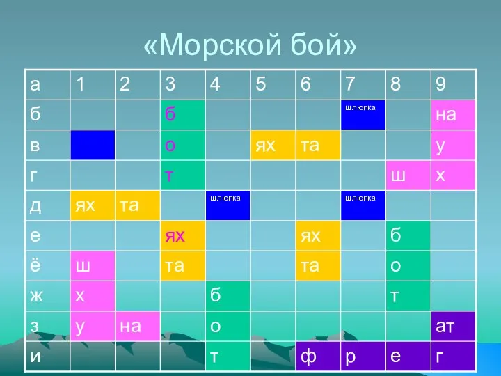 «Морской бой»