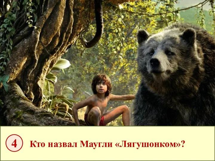 Кто назвал Маугли «Лягушонком»? 4