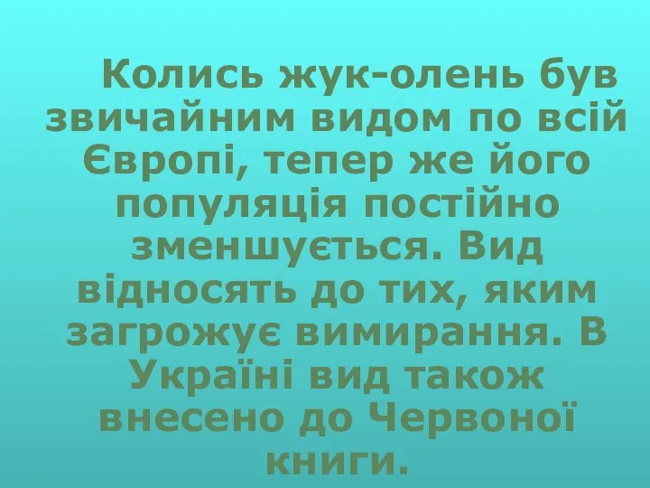 Колись жук-олень був звичайним видом по всій Європі, тепер же його